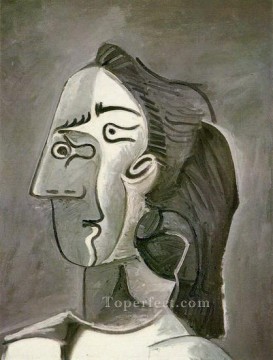 Cabeza Mujer Jacqueline 1962 cubista Pablo Picasso Pinturas al óleo
